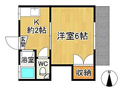 アサヒコーポ 1階/102