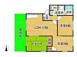 ラフォーレ原田I 3LDKの間取図画像