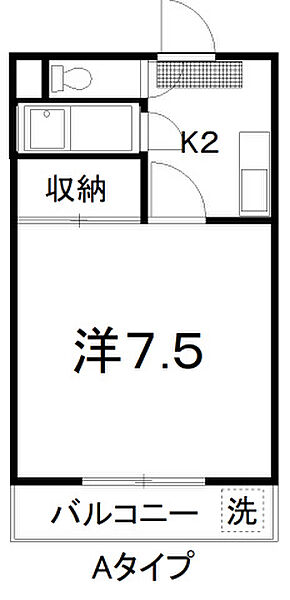 丸ビル 307号室｜広島県東広島市西条町西条東(賃貸マンション1K・3階・22.24㎡)の写真 その2