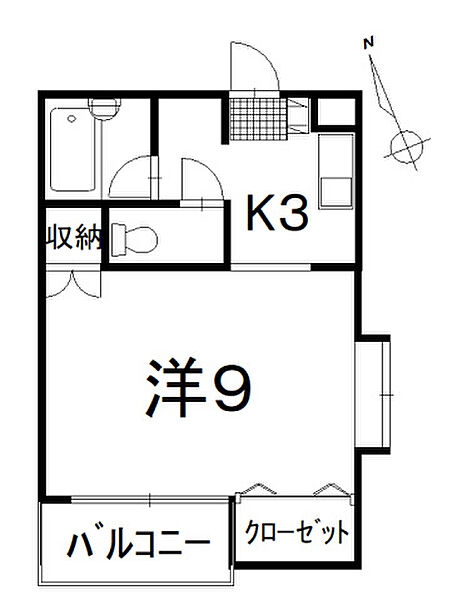 にっしょくビル 401号室｜広島県東広島市西条町助実(賃貸マンション1K・4階・27.54㎡)の写真 その2