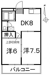 間取図画像 2DK
