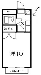 ラ・ジュール 1Kの間取図画像