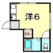 兵庫県神戸市中央区琴ノ緒町２丁目（賃貸マンション1R・2階・20.68㎡） その2