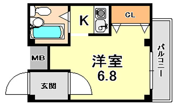 兵庫県神戸市兵庫区切戸町(賃貸マンション1K・3階・19.68㎡)の写真 その2