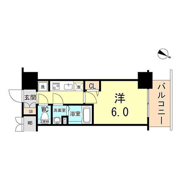 兵庫県神戸市中央区御幸通３丁目(賃貸マンション1K・10階・21.84㎡)の写真 その2