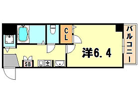 兵庫県神戸市中央区橘通２丁目（賃貸マンション1K・5階・22.48㎡） その2