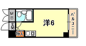 兵庫県神戸市中央区御幸通３丁目（賃貸マンション1R・4階・15.50㎡） その2