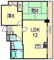 兵庫県神戸市長田区若松町４丁目（賃貸マンション2LDK・6階・57.50㎡） その2