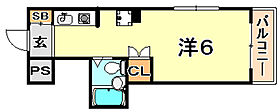 兵庫県神戸市兵庫区西橘通１丁目（賃貸マンション1R・2階・19.23㎡） その2