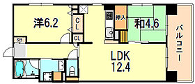 兵庫県神戸市長田区若松町３丁目（賃貸マンション2LDK・6階・53.00㎡） その2