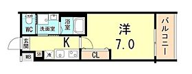 兵庫県神戸市須磨区鷹取町４丁目（賃貸マンション1K・2階・23.08㎡） その2