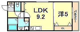 兵庫県神戸市中央区東川崎町６丁目（賃貸アパート1LDK・2階・35.14㎡） その1