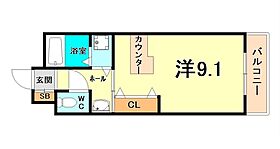 兵庫県神戸市兵庫区西多聞通１丁目（賃貸マンション1R・2階・25.24㎡） その2