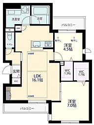 仮)上北沢4丁目メゾン 2LDKの間取図画像