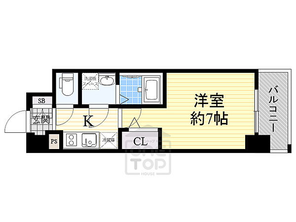 エスプレイス江坂レジデンス ｜大阪府豊中市小曽根５丁目(賃貸マンション1K・9階・23.20㎡)の写真 その2