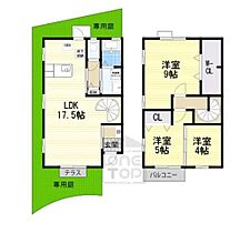 リーベンドルフ  ｜ 大阪府吹田市山田東３丁目（賃貸テラスハウス3LDK・1階・81.88㎡） その2