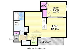 （仮称）吹田市昭和町ヘーベルメゾン 3階1LDKの間取り