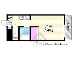 メゾンコンフォール 1Kの間取図画像