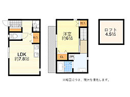 プルミエ桜の街 1LDKの間取図画像