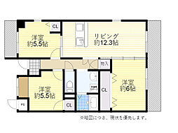 ヴェルドミール桃山台 3LDKの間取図画像
