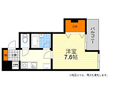 ソフィアコート 1Kの間取図画像