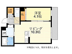 シャーメゾングラース 1LDKの間取図画像