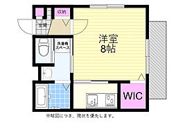 メゾンブランシュ 1Kの間取図画像