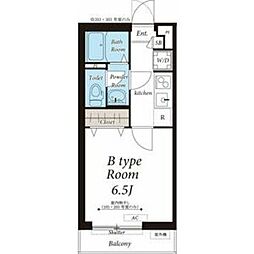 リブリ・千里丘 1Kの間取図画像