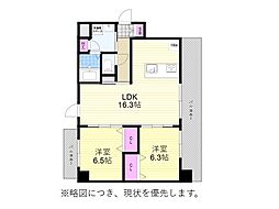 第2関根マンション 2LDKの間取図画像