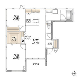 Maison Celeste 2LDKの間取図画像