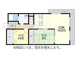 ジュエル曽根1 3LDKの間取図画像