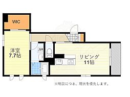 セントラル・フラッツ 1LDKの間取図画像