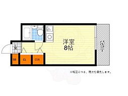 エナブル吹田 ワンルームの間取図画像