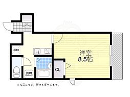アクティス・センリ 1Kの間取図画像