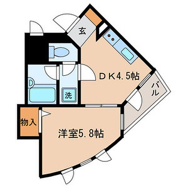 ガウディ動坂 201｜東京都文京区千駄木4丁目(賃貸マンション1DK・2階・24.97㎡)の写真 その2