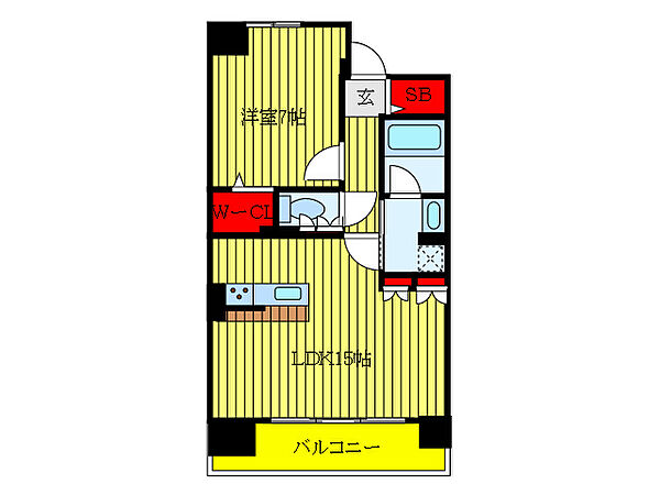 ロイヤルパークス新田 ｜東京都足立区新田3丁目(賃貸マンション1LDK・6階・53.06㎡)の写真 その2