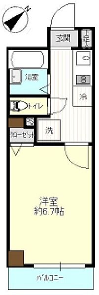 グランドパビリオン西巣鴨 1F-1｜東京都豊島区西巣鴨4丁目(賃貸マンション1K・1階・21.23㎡)の写真 その2