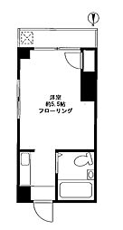 サンハイツ上馬 1Kの間取図画像