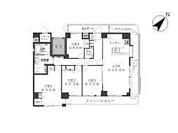 ピュアシティ横浜3 4LDKの間取図画像