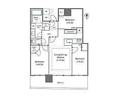 パークタワー晴海 3LDKの間取り