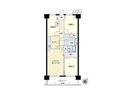 よこすか四季の街パークヒルズ1番館 3LDKの間取図画像