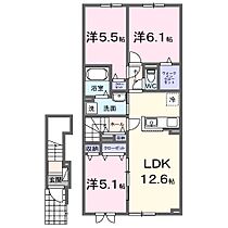 ラピス・ラズリV 204 ｜ 北海道留萌市五十嵐町2丁目4-21（賃貸アパート2LDK・1階・63.78㎡） その2