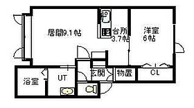 ボヌール錦町 B102 ｜ 北海道旭川市錦町15丁目2903（賃貸アパート1LDK・1階・51.22㎡） その2