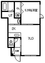 スマイルハート 102 ｜ 北海道旭川市川端町三条5丁目2-24（賃貸マンション1DK・1階・34.69㎡） その2
