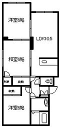 フロンティア東光 3LDKの間取図画像