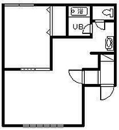 コーポワクワク 1LDKの間取図画像