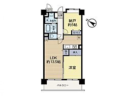 ライオンズガーデン小田急相模原 1SLDKの間取図画像