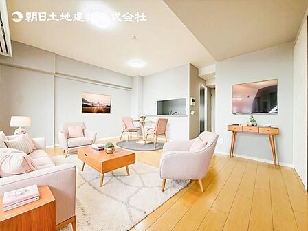 【LDK】大切なご家族が集まるからこそLDKはこだわりたい!休日はおひさまの光をたっぷりと取りこめるリビングでゆったりと過ごしませんか?※家具はCG合成の為付属しません。