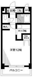 ルーセント方南 1Kの間取図画像