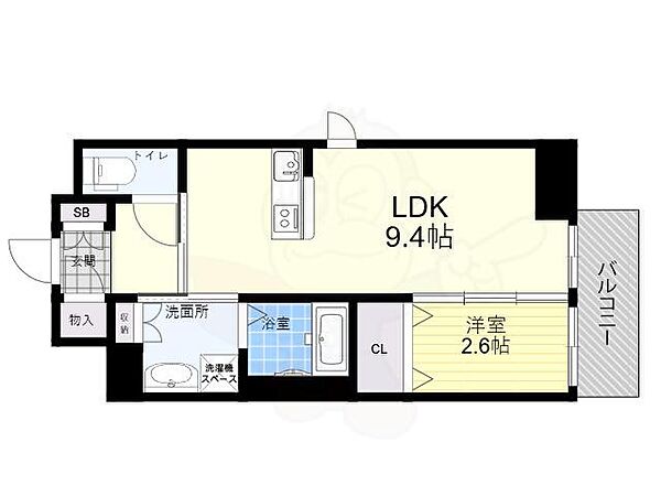 クローバー・フロント 603｜兵庫県尼崎市杭瀬本町３丁目(賃貸マンション1LDK・6階・32.10㎡)の写真 その2